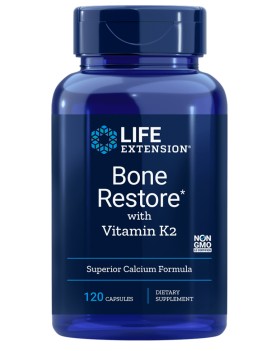 Life Extension BONE RESTORE with vitamin K2 120cap…