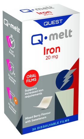 Quest Q Melt Iron 20mg Σίδηρος 30 Ταινίες Διαλυόμε &hellip;