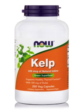 Now Foods Kelp 325mcg Iodine Dulse 250Vcaps