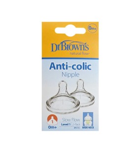 Dr. Brown’s Natural Flow Anti-Colic Nipple (1201) …