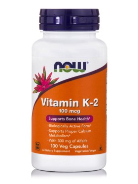 Now Foods Vitamin K-2 100mcg 100 Veg.Caps.