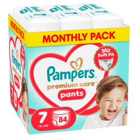Pampers Premium Care Pants Monthly Pack No.7 (15kg &hellip;