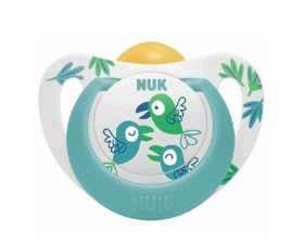 Nuk Star Ορθοδοντική Πιπίλα Λάτεξ με Θήκη Πράσινο …