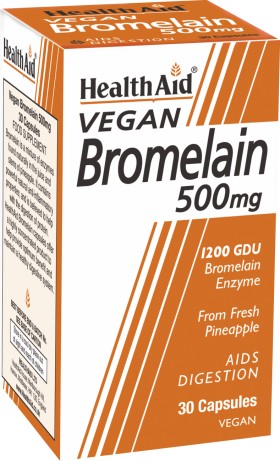 Health Aid Vegan Bromelain 500mg 1200GDU 30Caps