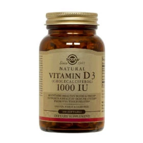 SOLGAR VIT. D-3 1000 IU softgels 100s