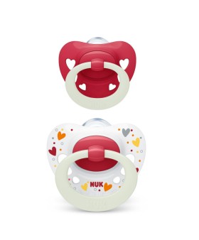 Nuk Signature Night Πιπίλα Σιλικόνης Νυκτός που Λά …