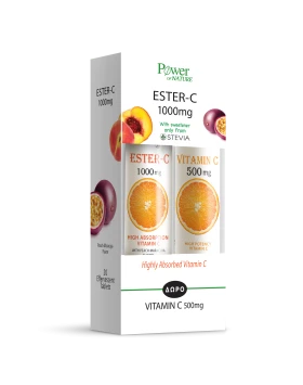 Power Health Vitamin Ester-C 1000mg με Στέβια 20 e …