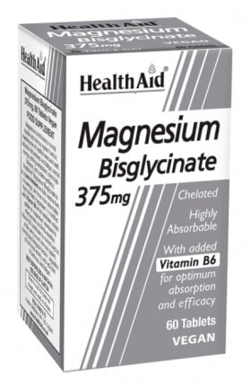 Health Aid Magnesium Bisglycinate 375mg 60tabs