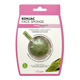 Vican Wise Beauty Konjac Face Sponge With Green Te…