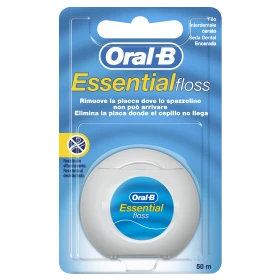 Oral-B Essential Floss Κηρωμένο Οδοντικό Νήμα 50m