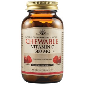 SOLGAR VITAMIN C CHEWABLE 500MG RASBERRY TABS 90S