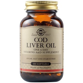 SOLGAR COD LIVER OIL SOFTGELS 100TAB