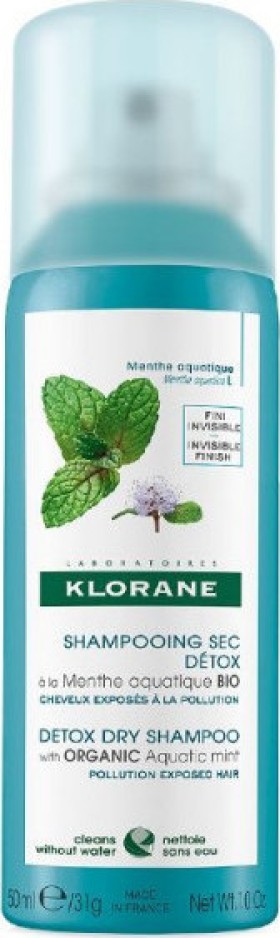Klorane Detox Dry Shampoo Μέντα 50ml