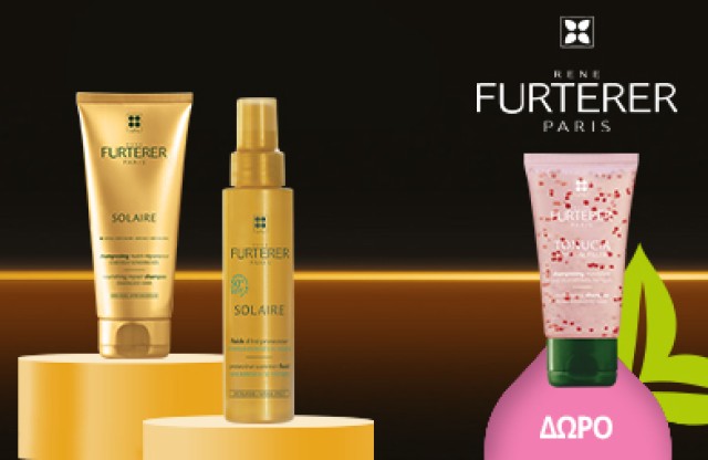 Με κάθε αγορά Αντηλιακού Rene Furterer, ΔΩΡΟ Rene Furterer Tonucia Advanced Youth Ritual Shampoo 50ml! * Ισχύει ένα δώρο ανά παραγγελία και έως εξαντλήσεως των αποθεμάτων δώρων