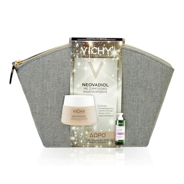 Vichy Set Neovadiol Subtitutive Complex Κρέμα ημέρας για Κανονικές-Μικτές Επιδερμίδες 50ml + Δώρο Συλλεκτικό Νεσεσέρ + Dercos Nutrients Vitamin A.C.E Shampoo 100ml