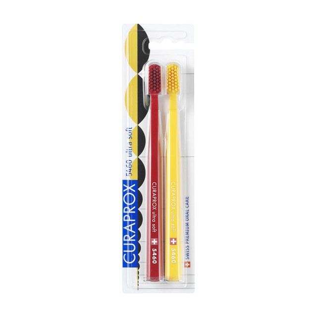 Curaprox CS 5460 Ultra Soft Duo Jeanneret-Gris Οδοντόβουρτσα 2τμχ