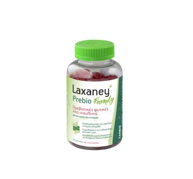 Zarbis Laxaney Prebio Family Πρεβιοτικές Φυτικές Ίνες Ινουλίνης με Γεύση Κεράσι 60gummies