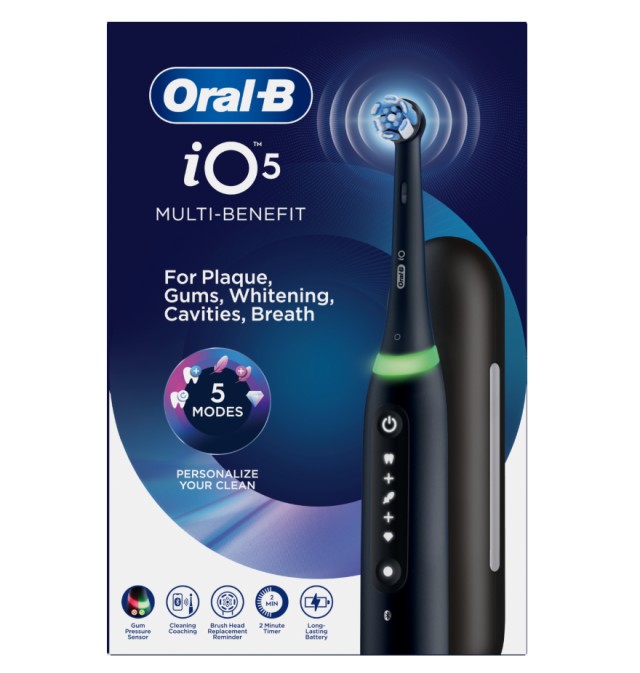 Oral-B iO Series 5 Magnetic Black Ηλεκτρική Οδοντόβουρτσα 1τμχ