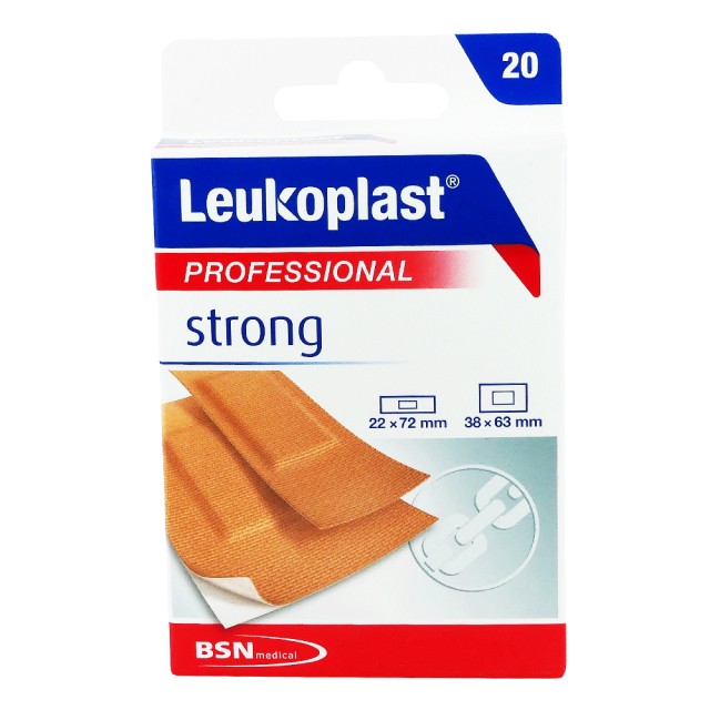 Leukoplast Professional Strong 2 μεγέθη (22mm X 72mm) + (38mm X 63mm)