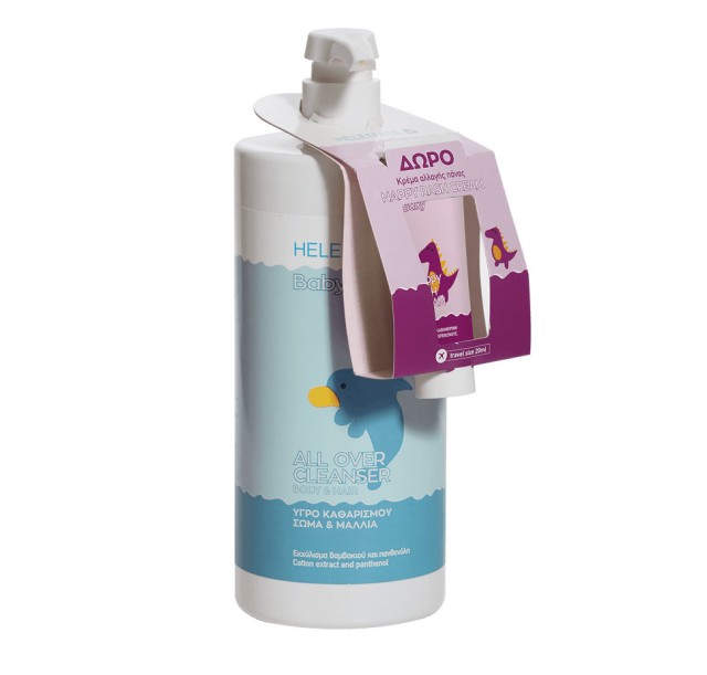 Helenvita Baby All Over Cleanser 1000ml Προσφορά -40% + Δώρο Nappy Rash Cream 20ml
