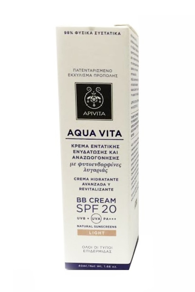 APIVITA Aqua Vita BB Cream Light SPF20 40ml