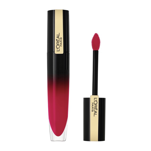 L'Oreal Paris Gloss Rouge Brilliant Signature 312 Be Powerful Liquid Lip Gloss 6,7ml