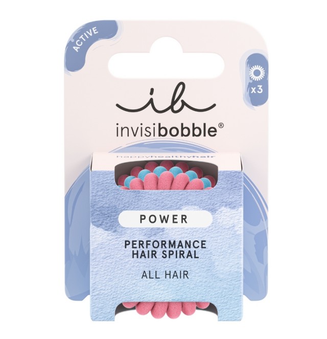 Invisibobble Power Performance Hair Spiral Rose and Ice 3τμχ