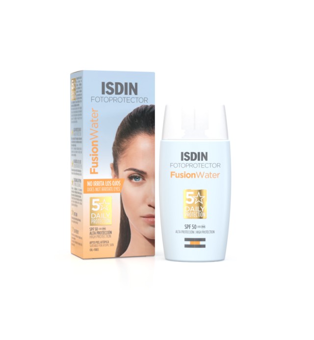 Isdin Fotoprotector Fusion Water SPF50+ Ανάλαφρης Υφής Αντηλιακό Προσώπου 50ml