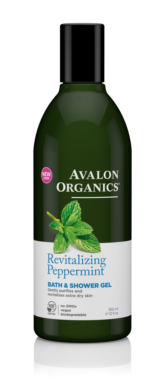 Avalon Organics Revitalizing Peppermint Bath & Shower Gel 355ml