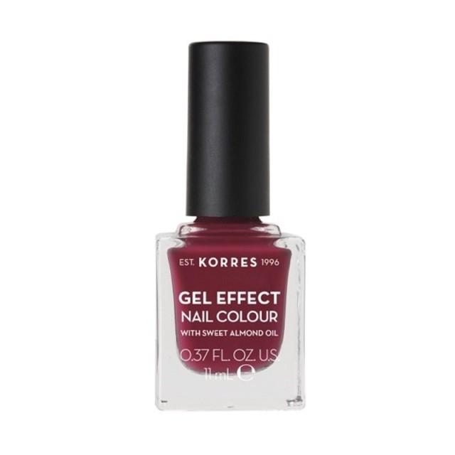 Korres Nail Polish Gel Effect Nail Color No74 Berry Addict 11ml