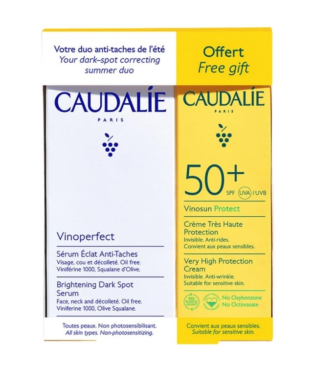 Caudalie Set Vinoperfect Serum Eclat Anti-taches 30mL + Δώρο Vinosun Protect FPS50+ Creme Tres Haute Protection 25ml