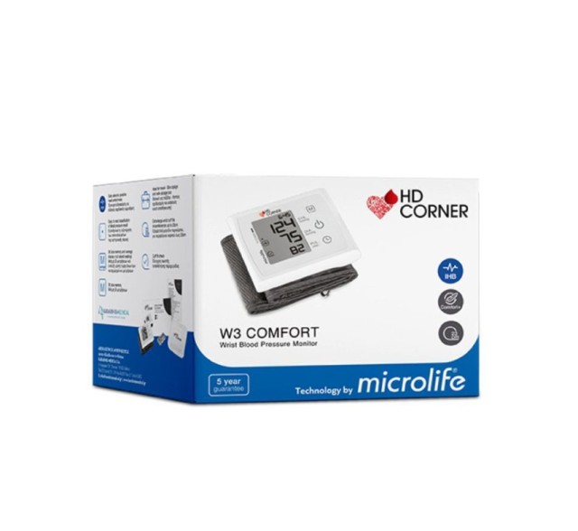 Microlife BP W3 Comfort Ψηφιακό Πιεσόμετρο Καρπού 1τμχ
