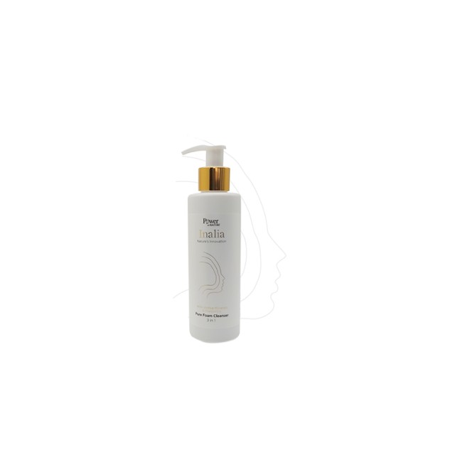 Power Health Inalia Pure Foam Cleanser 3 in 1 Κρεμώδης Αφρός Καθαρισμού Προσώπου για Όλους του Τύπους Δέρματος 200ml