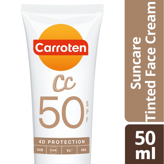 Carroten CC Αντηλιακή Κρέμα Προσώπου με Χρώμα Spf50 50ml