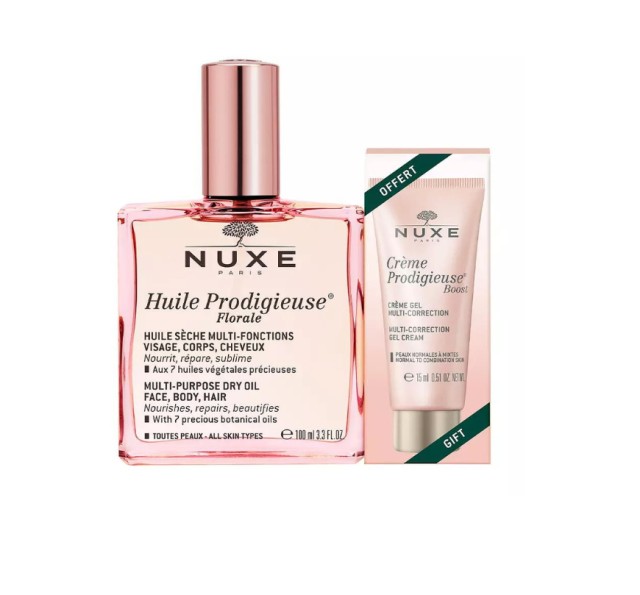 Nuxe Set Huile Prodigieuse Florale 100ml + Δώρο Creme Prodigieuse Boost Multi-Correction Gel Cream 15ml