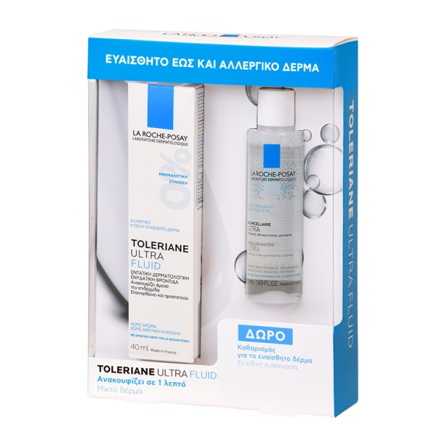 La Roche Posay Set Toleriane Ultra Fluid 40ml + Δώρο Eau Micellaire Ultra 50ml