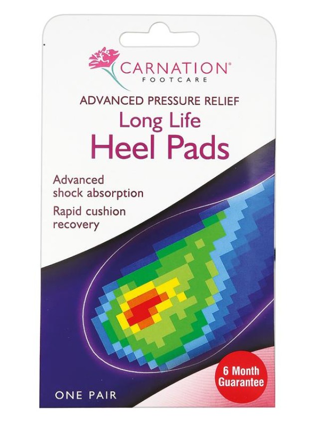 Vican Carnation Pressure Relief Long Life Heel Pads 1pair