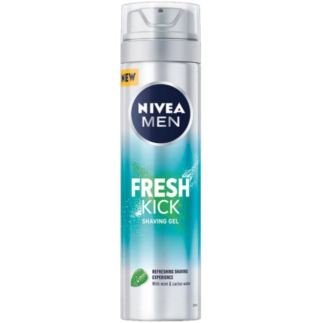 Nivea Men Fresh Kick Shaving Gel 200ml