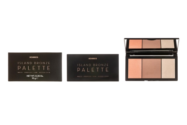 Korres Island Bronze Palette για Πρόσωπο και Μάτια Sunset Peach 10g