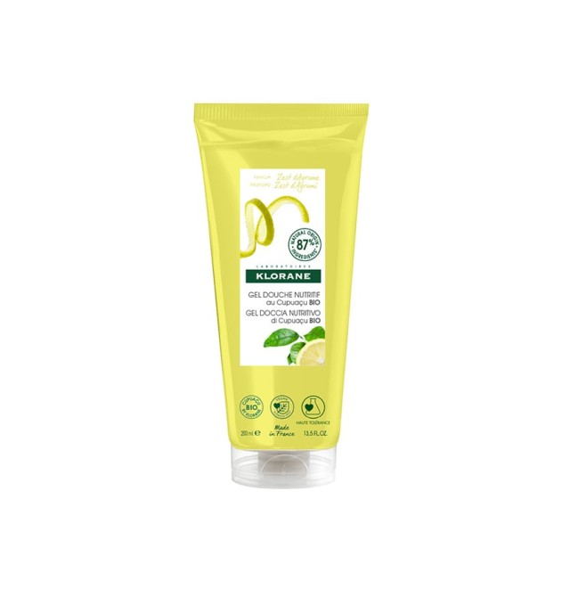 Klorane Gel Douche Nutritif au Cupuacu Bio Zeste d'Agrumes 200ml
