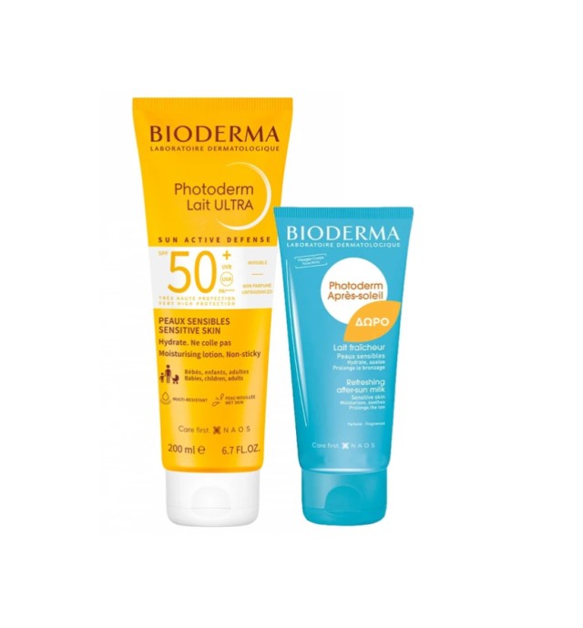 Bioderma Set Photoderm Lait Ultra Moisturising Lotion SPF50+ Unfragranced 200ml + Δώρο Bioderma Photoderm After Sun 100ml