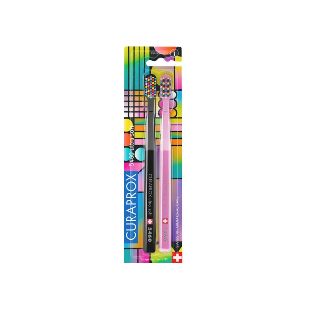 Curaprox 5460 Ultra Soft Duo Pack 80's Edition 2τμχ