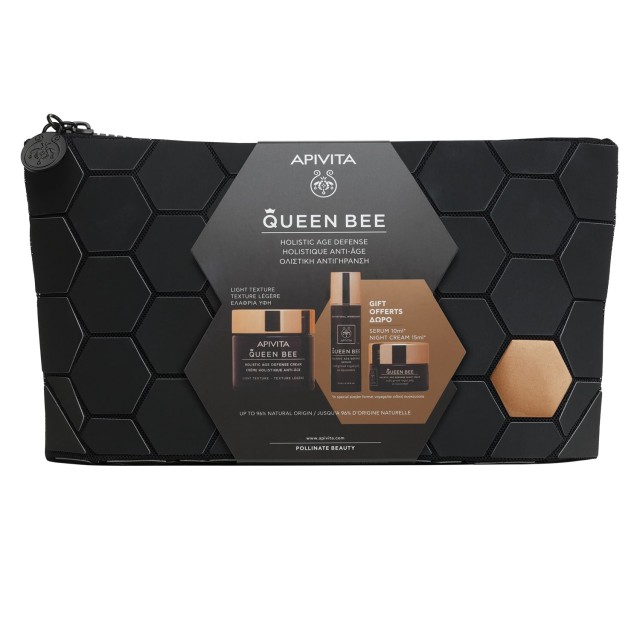 Apivita Promo Queen Bee Light 50ml & Δώρο Queen Bee Serum Ορός 10ml & Δώρο Night Cream Κρέμα Νύχτας 15ml