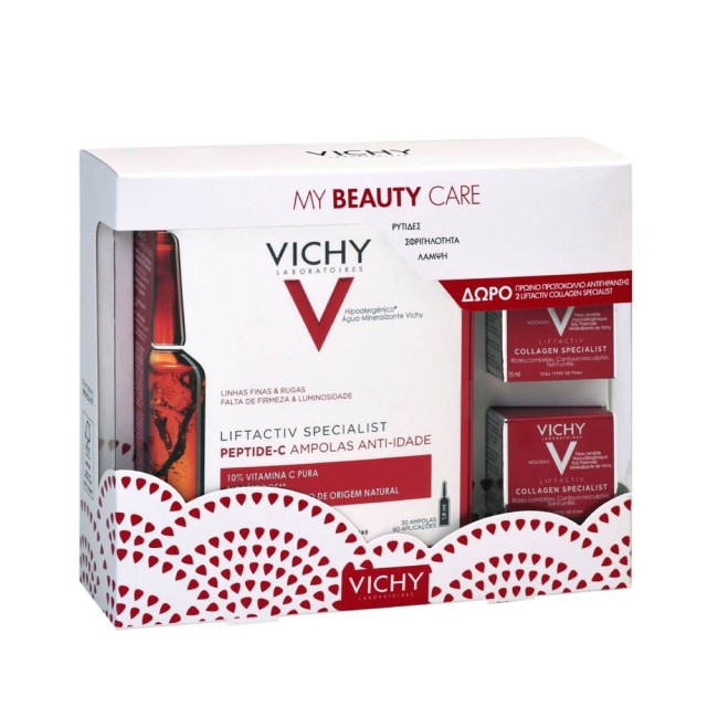 Vichy Set Liftactiv Special Peptide-C Anti-Ageing Αμπούλες 30 x 1.8ml + ΔΩΡΟ Vichy Liftactiv Collagen Specialist 2x15ml