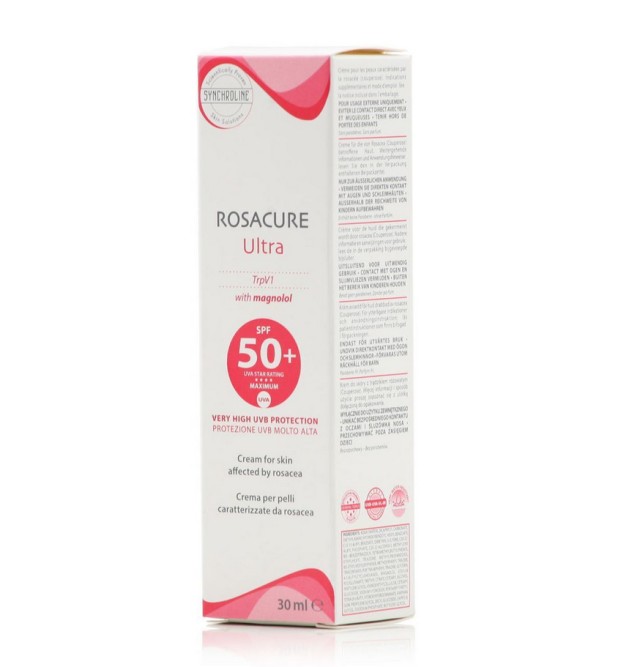 Synchroline Rosacure Ultra Cream SPF50+ With Magnolol Ενυδατική Καταπραϋντική Κρέμα Προσώπου 30ml