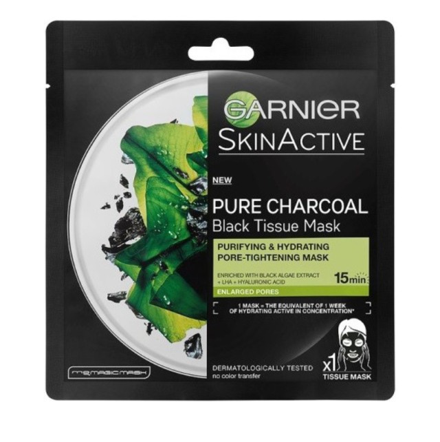 Garnier Skin Active Pure Charcoal Black Tissue Mask 28gr