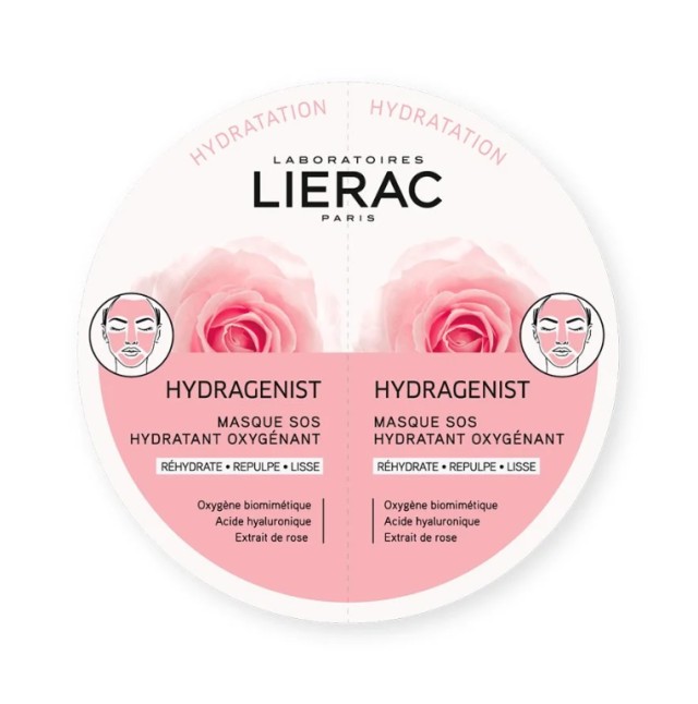 Lierac Duo Masks Hydragenist Masque SOS Hydratant Oxygenant 2x6ml