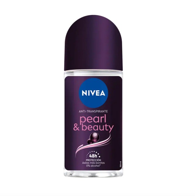 Nivea Deo Pearl & Beauty Roll-On 0% Alcohol Γυναικείο Αποσμητικό για 48ωρη Προστασία 50ml