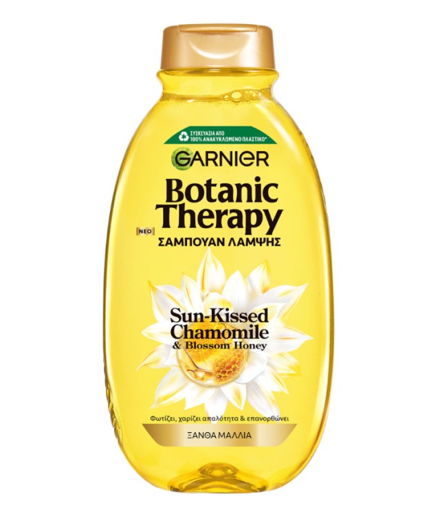 Garnier Botanic Therapy Sun-Kissed Chamomile & Blossom Honey Σαμπουάν για Λάμψη για Ξανθά Μαλλιά 400ml