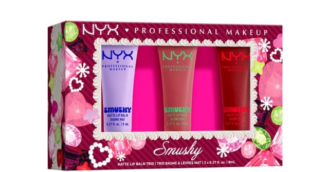 Nyx Professional Makeup Set Smushy Matte Snuggle SZN & Sugar Smush & Velvet Ruby 3τμχ 8ml